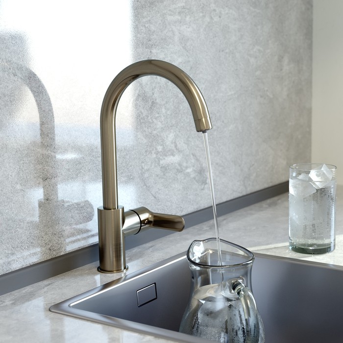 Приобрести iddis смеситель для кухни cuba 339,5мм, сатин cubbnfji05