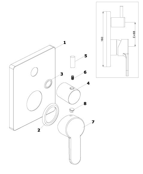 Приобрести душевая система для душа azario tevis az-15490711