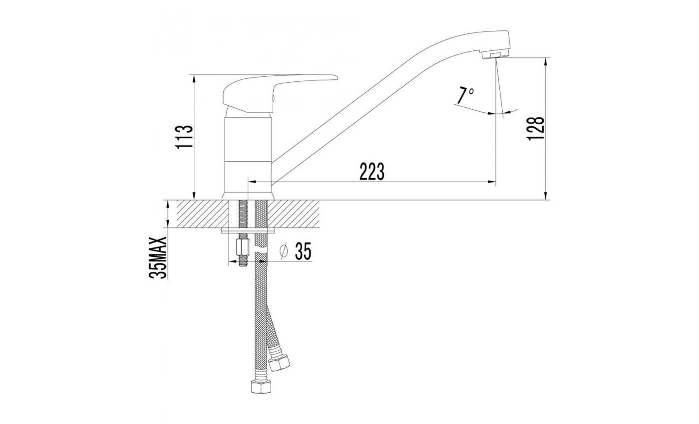 Приобрести lemark смеситель для кухни pramen с поворотным изливом, хром lm3304c