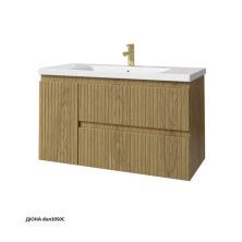 Caprigo Тумба с раковиной FORTE-Albero STRIPE 100 см, левая, дюна, шпон