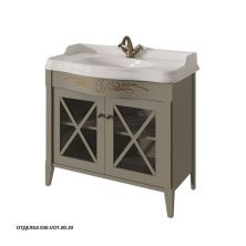 Caprigo Тумба с раковиной NAPOLI 90 см, серая, эмаль