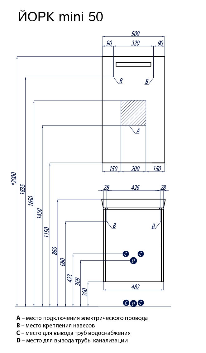 Приобрести зеркало акватон йорк 50 см со светильником 1a173002yo010