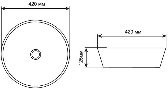 Приобрести aquanet раковина smart-1 42х42 см, белая