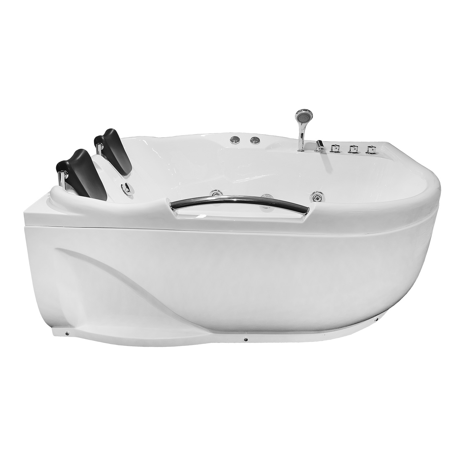 Приобрести loranto ванна акриловая с гидромассажем 170х120 см, белая, левосторонняя (cs-806nl)