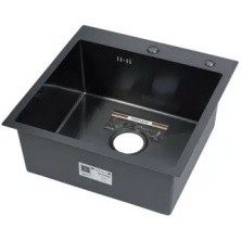 Gerhans Кухонная мойка 60х50 см, графит\декор