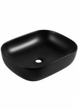 Накладная раковина прямоугольная WONZON & WOGHAND TAHOE, черный матовый (WW-RN41286-MB)