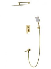 Душевая система встраиваемая WONZON & WOGHAND EDGE, Брашированное золото (WW-88939003-BG)