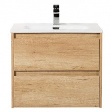 Тумба подвесная с раковиной BelBagno KRAFT-600-2C-SO-RNN 60 см, Rovere Nebrasca Nature