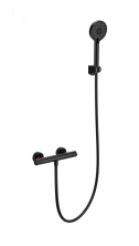 Смеситель для душа с термостатом WONZON & WOGHAND INN 5, Черный матовый (WW-B2063-A-MB)