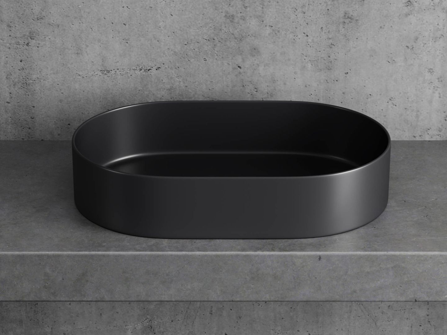 Приобрести hayzburg накладная раковина чаша 60х38 см, черная матовая hb-0036mb