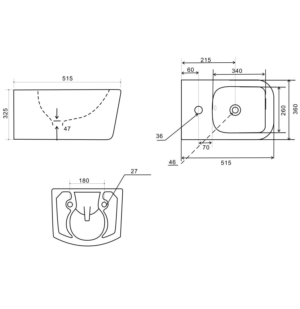 Приобрести биде подвесное wonzon & woghand rona, белый глянцевый (ww-ub5154-gw)