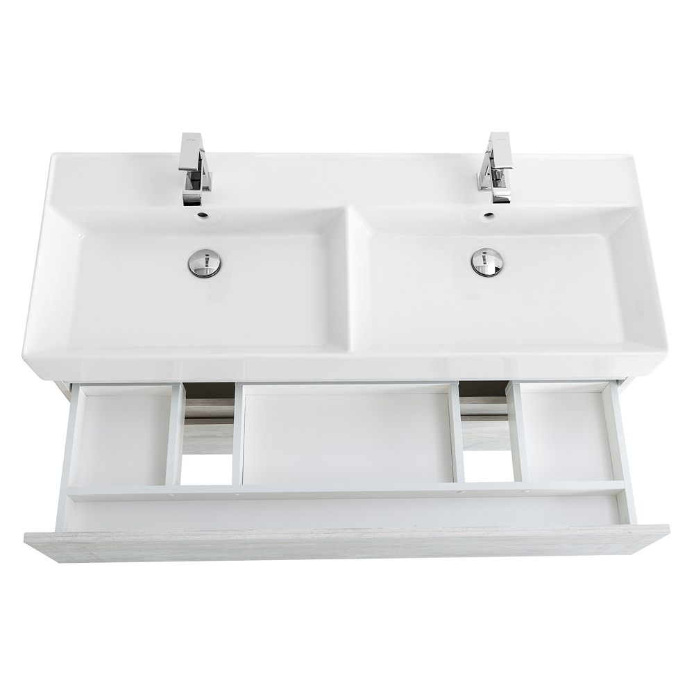 Приобрести cezares тумба подвесная с раковиной molveno 46 120 см legno bianco, белая molveno 46-120-2c-so-2-lb