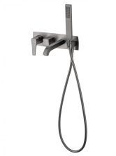 Смеситель для ванны встраиваемый WONZON & WOGHAND FLEX, Темный графит (WW-88889072-BGM)