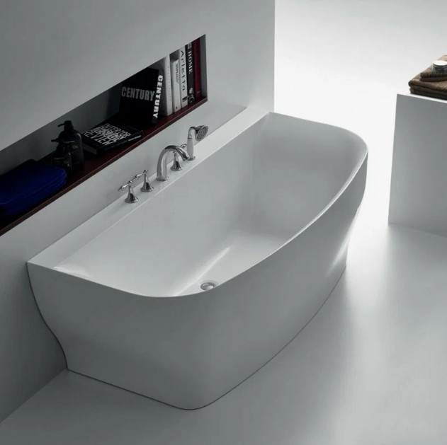 Приобрести ванна акриловая пристенная belbagno 165x78 см, bb74-1650