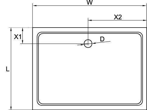 Приобрести cezares поддон из стеклокомпозита tray 120х80см tray-m-ah-120/80-35-w