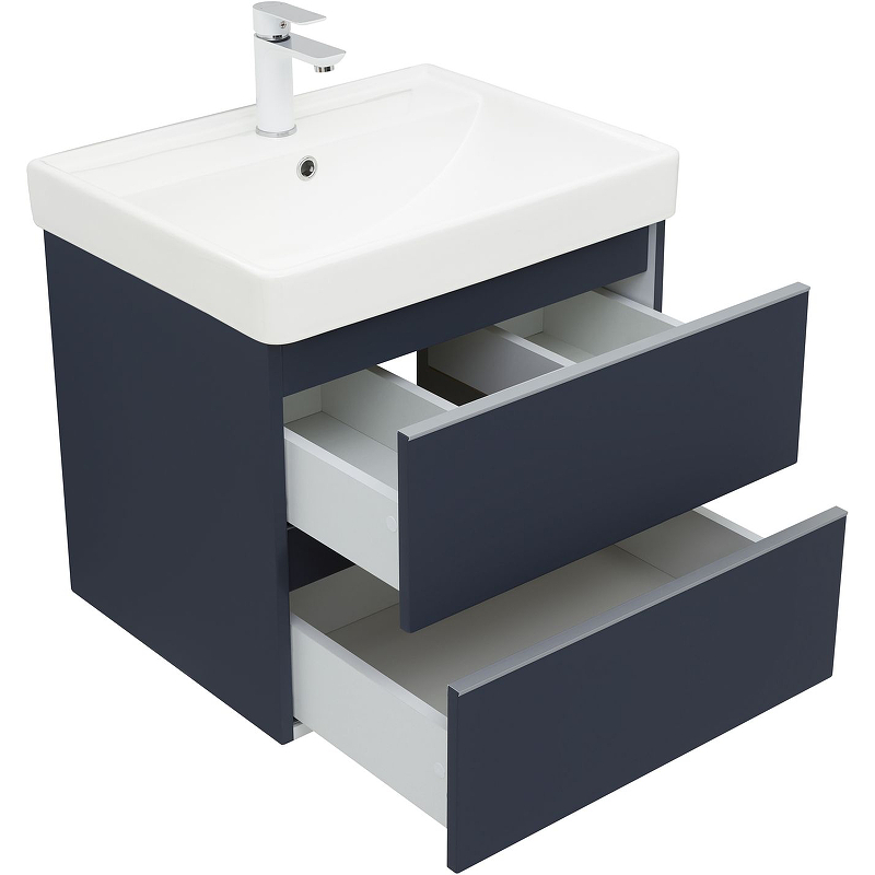 Приобрести aquanet тумба с раковиной вега 60 см, маренго