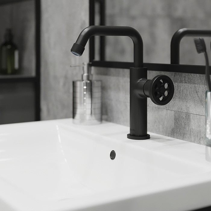 Приобрести iddis смеситель для раковины grange 231мм, высокий, черный grablr0i01