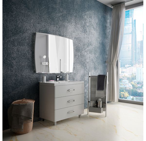 Приобрести mirsant тумба напольная с раковиной fuji 80см.