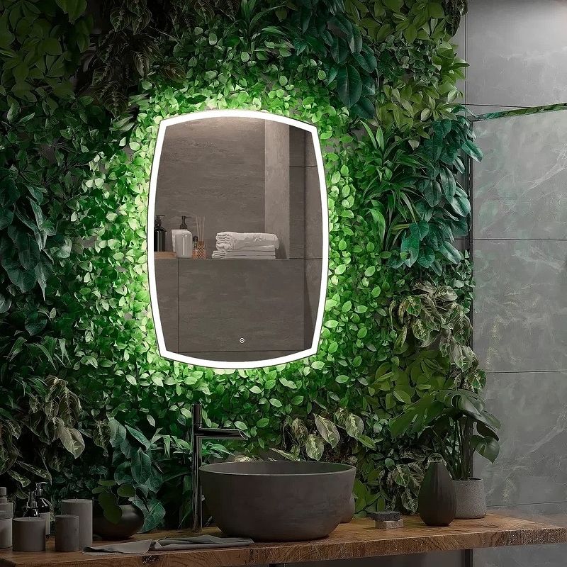 Приобрести continent зеркало с подсветкой dream 70х90 см, сенсорный включатель, белое