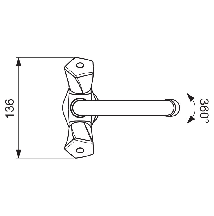 Приобрести ba358aa vidima life смеситель для умывальника, система облегченного монтажа easyfix, трубчатый поворотный излив 124 мм, угол поворота 360˚
