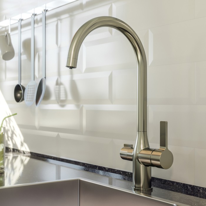 Приобрести iddis смеситель для кухни pure 399,3мм, бронза purbnfji05