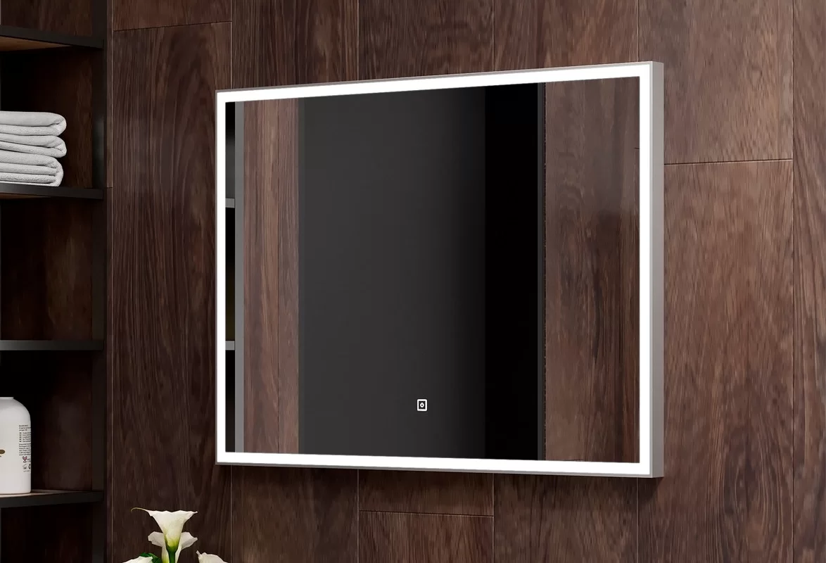 Приобрести continent зеркало с подсветкой sting 100х70 см, серое