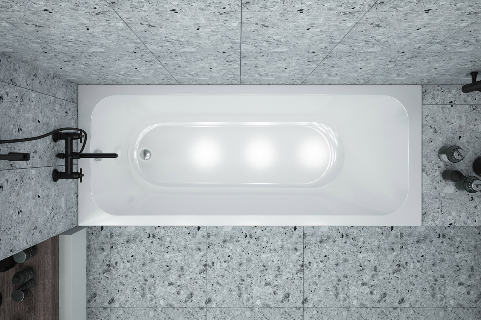 Приобрести loranto ванна акриловая candia 170х70 см, белая (cs00083753)