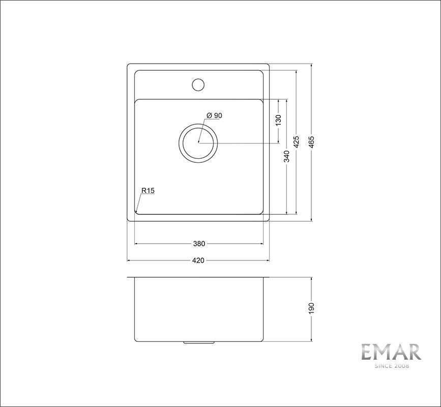 Приобрести oulin кухонная мойка 77х50 см, сатин oulin ol-fur112