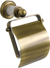 Boheme Держатель туалетной бумаги Murano, бронза\белый 10901-W-BR