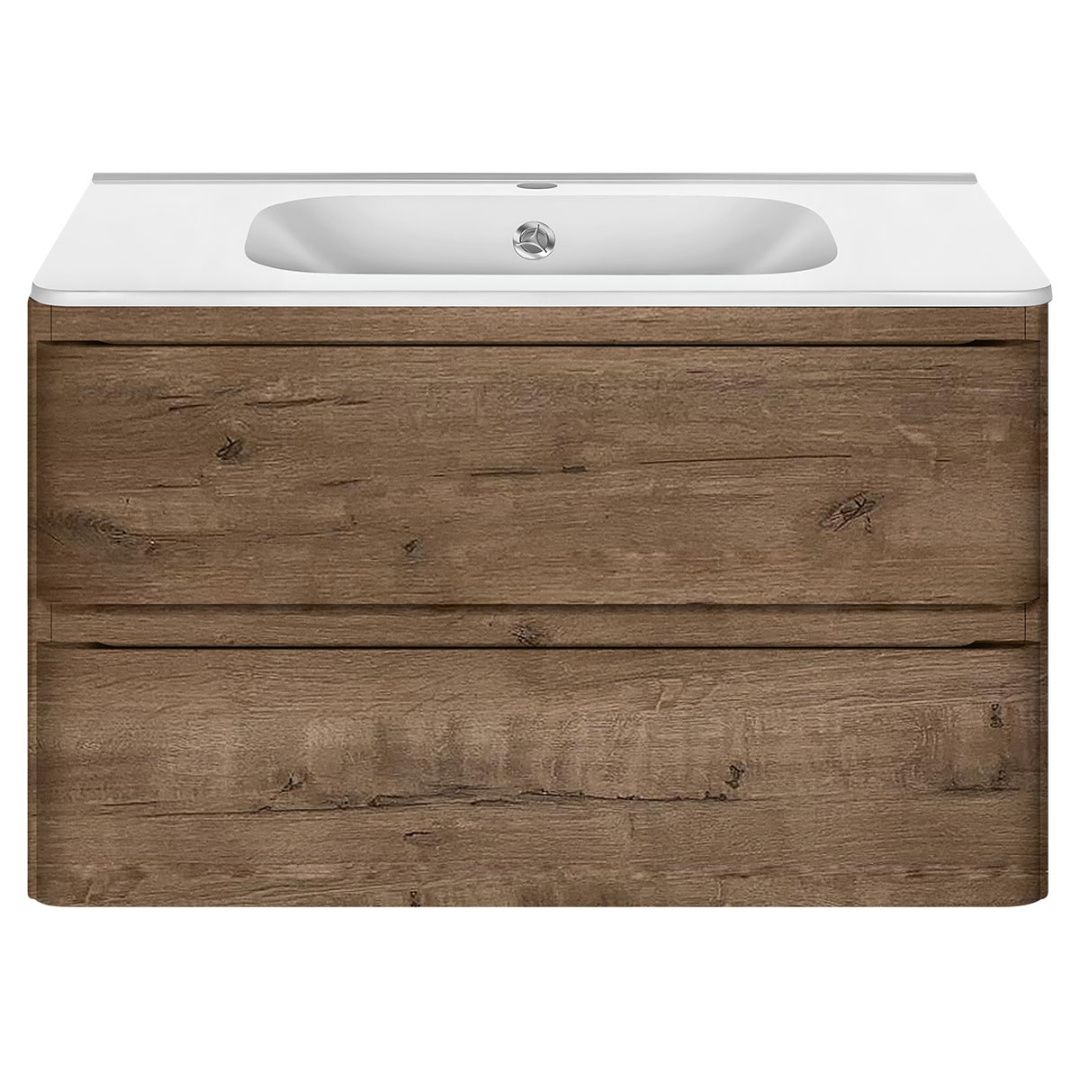 Приобрести vincea тумба подвесная vico 80 см, дуб винтаж с белой раковиной vmc-2v800vo;vcb-2vp800w