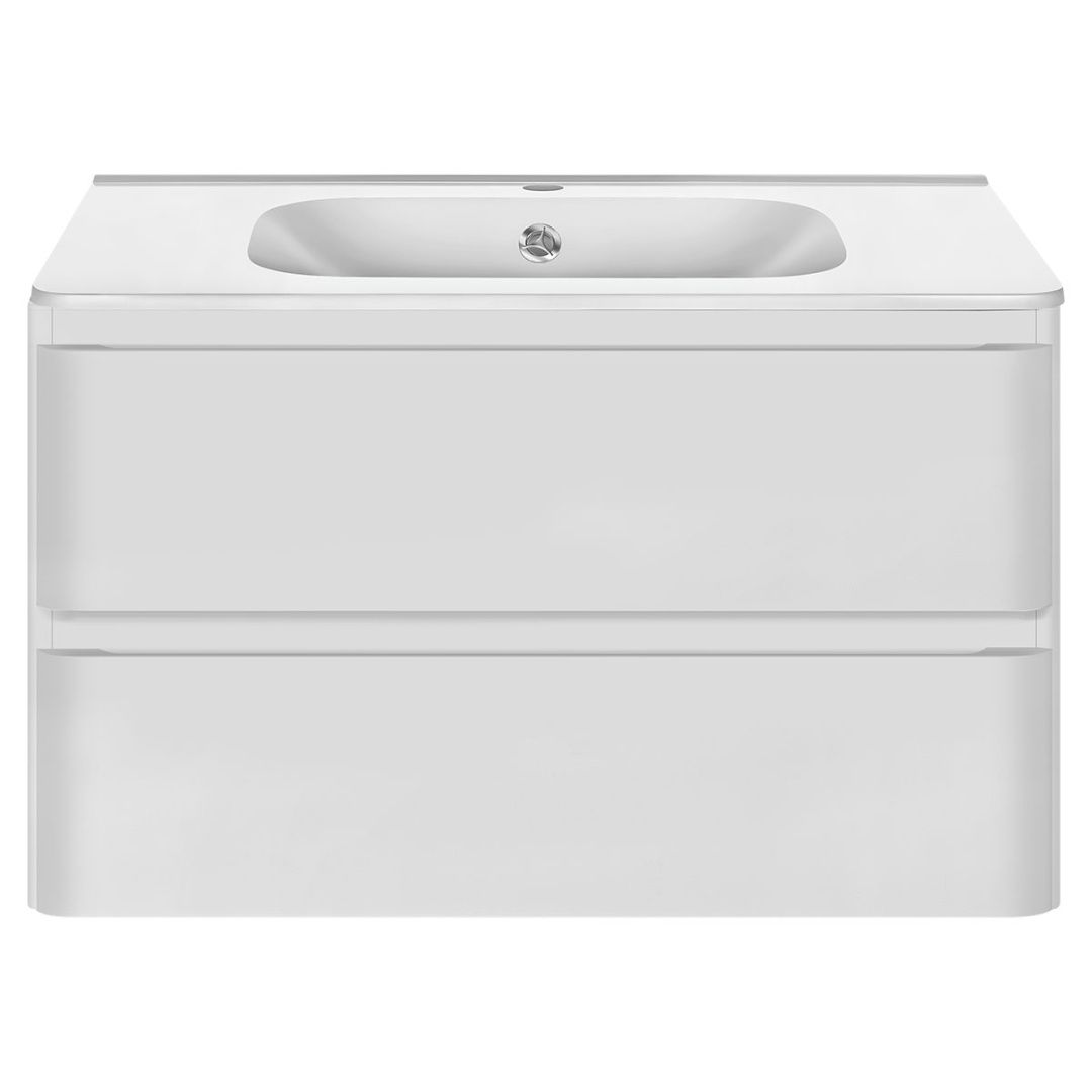 Приобрести vincea тумба подвесная vico 80 см, белая с белой раковиной vmc-2v800gw;vcb-2vp800w