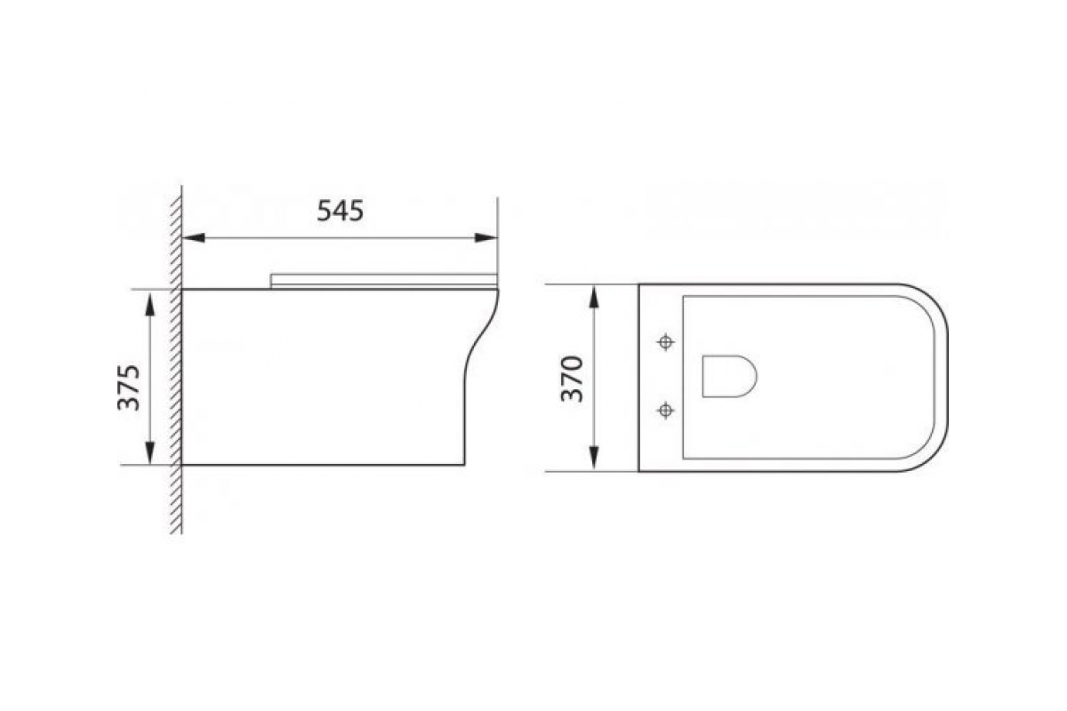 Приобрести aquanet подвесной унитаз rimless cube-w cl-12248d