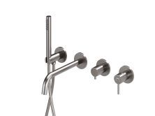 Hayzburg Встраиваемый смеситель для ванны и душа, никель HB-2004BN