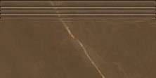 Ступень Kerranova Marble Trend 294x600 мм, MR, коричневая