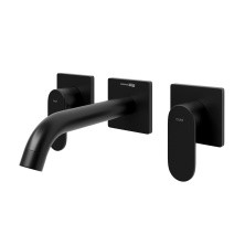 WasserKraft Смеситель для раковины Elbe, 7445 настенный, матовый черный