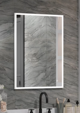 Continent Зеркало с подсветкой Solid 60х80 см, белое