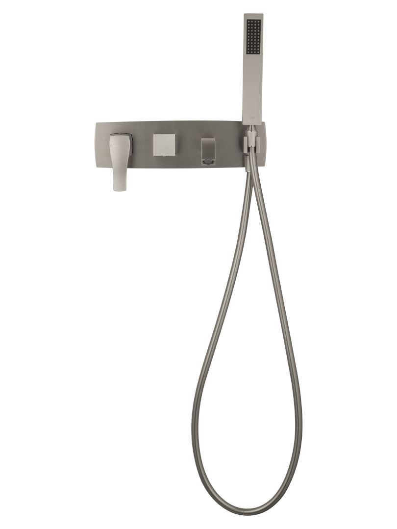 Приобрести смеситель для ванны встраиваемый wonzon & woghand flex, брашированный никель (ww-88889072-bn)