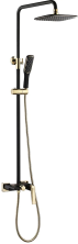 Boheme Душевая система Venturo, черный\золото 388-B