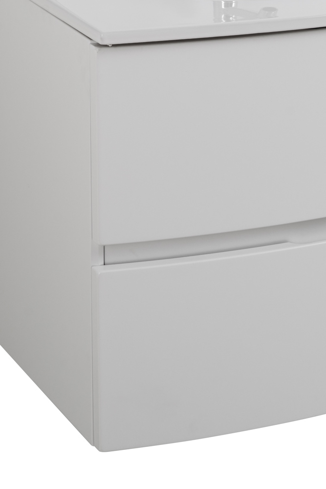 Приобрести cezares тумба подвесная с раковиной elettra 130 см bianco opaco, стекло, белая 55525