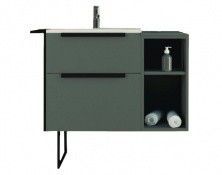 CEZARES Тумба подвесная с раковиной URBAN 104х62см, зеленый