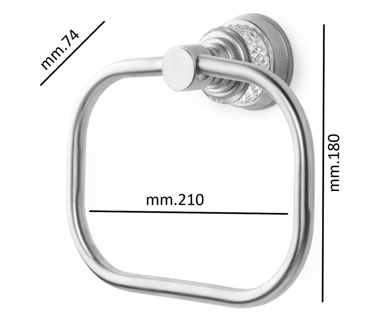 Приобрести boheme полотенцедержатель aura 21 см, золото\кристаллы 10245-g