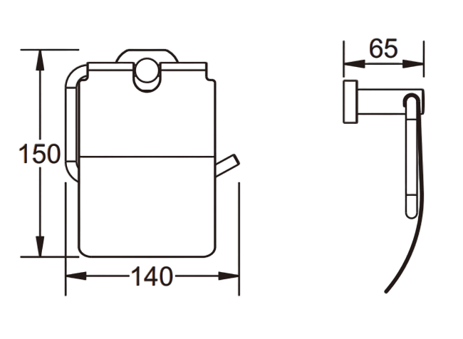 Приобрести держатель для туалетной бумаги с крышкой vieir v5109c черный