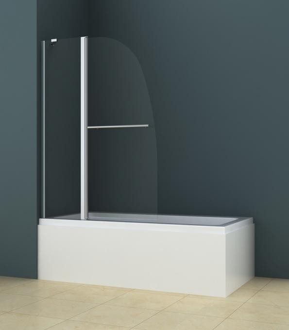 Приобрести шторка для ванны azario boston 100x140 см, прозрачное стекло az-142