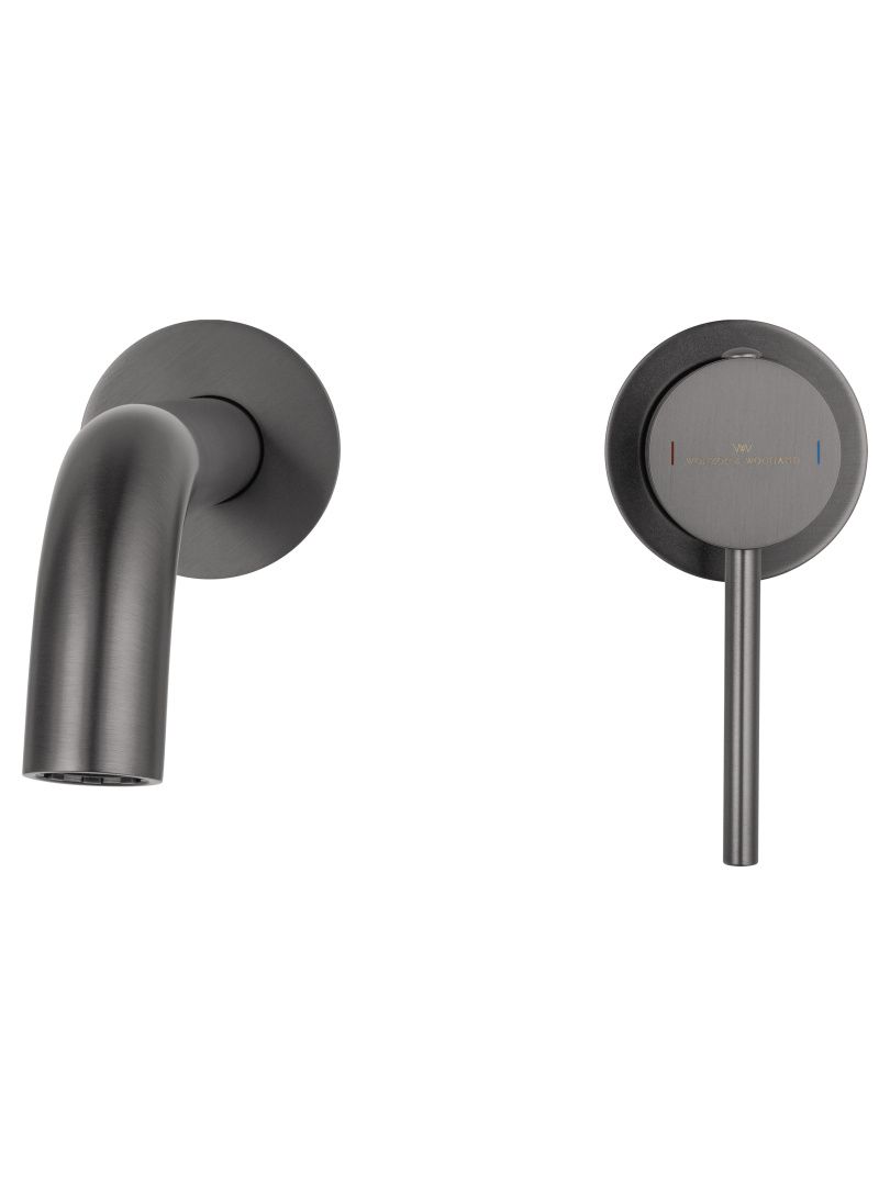 Приобрести смеситель для раковины встраиваемый wonzon & woghand stick, темный графит (ww-88869017-bgm)