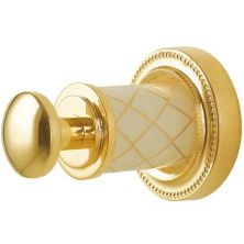Boheme Крючок для ванной комнаты Murano, золото\белый 10906-W-G