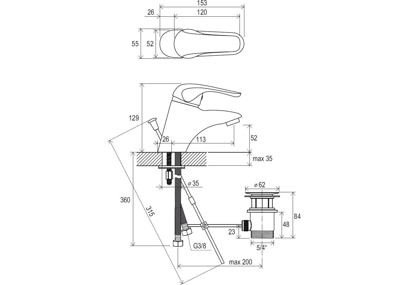 Приобрести смеситель для раковины ravak rosa rs 011.00 x070010