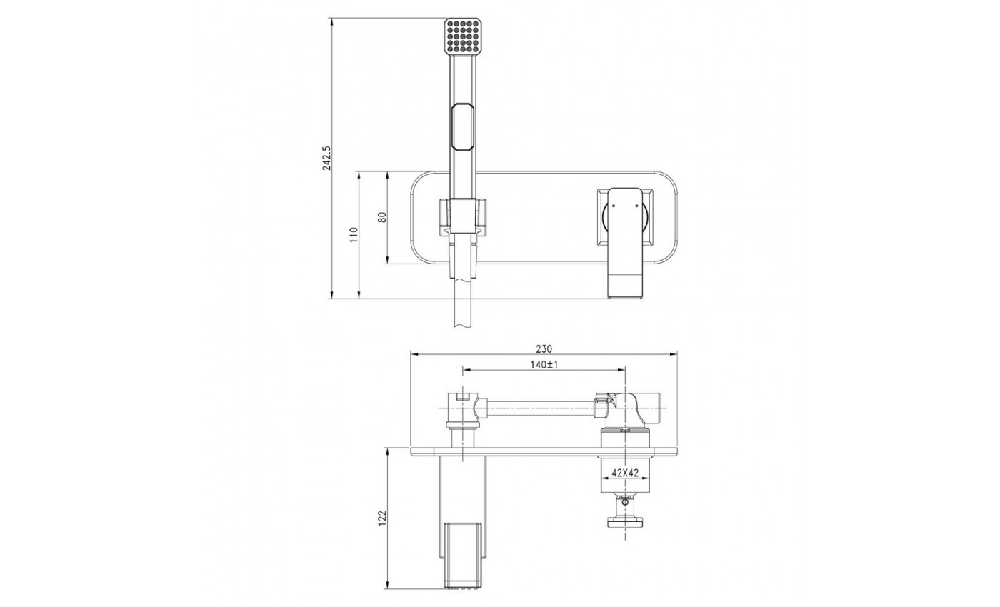 Приобрести lemark смеситель contest с гигиеническим душем, скрытый монтаж, хром lm5819cw