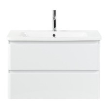 BelBagno Тумба с раковиной ALBANO-CER 80 см, подвесная Bianco Lucido, белая раковина