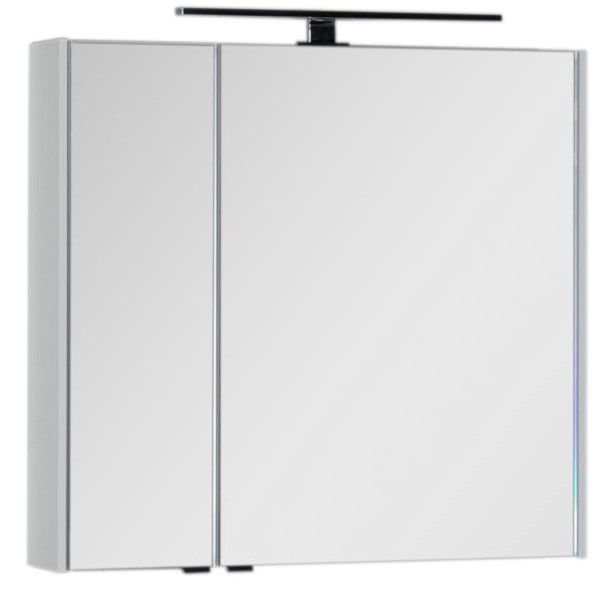 Приобрести aquanet зеркальный шкаф латина 80 см, белый