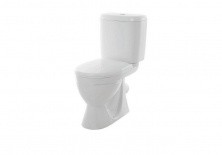 Унитаз напольный Sanita Стандарт эконом, сиденье с крышкой полипропилен